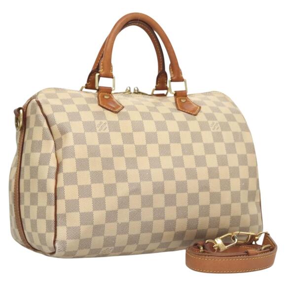LOUIS VUITTON Damier Azur Speedy Bandouliere 30 Hand Bag N41052 - Picture 1 of 16